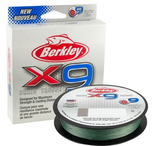 Berkley Plecionka X9 150m 0,10mm 9kg Zielona