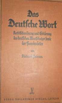 DAS DEUTSCHE WORT РИЧАРД ПЕКРУН 1933