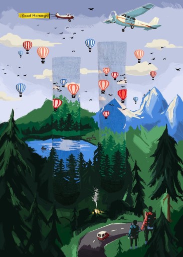 Носки MANYMORNINGS Adventure Balloon 35–38