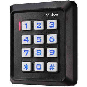 Кодовый замок VIDOS ZS40B, RFID-считыватель, 10 точек