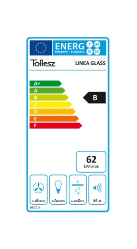 ТОФЛЕСУ КУХОННАЯ ВЫТЯЖКА ПОД ШКАФ LINEA GLASS 60