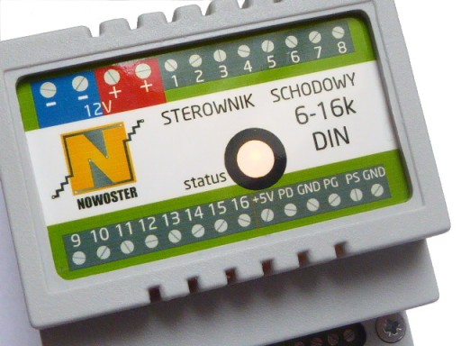 Светодиодный лестничный контроллер 6-16к DIN + извещатели E18-D80NK + деревянные крышки