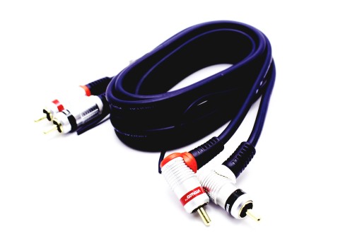 KABEL RCA 2X RCA 2XRCA CHINCH VITALCO KĄTOWY 1,5M