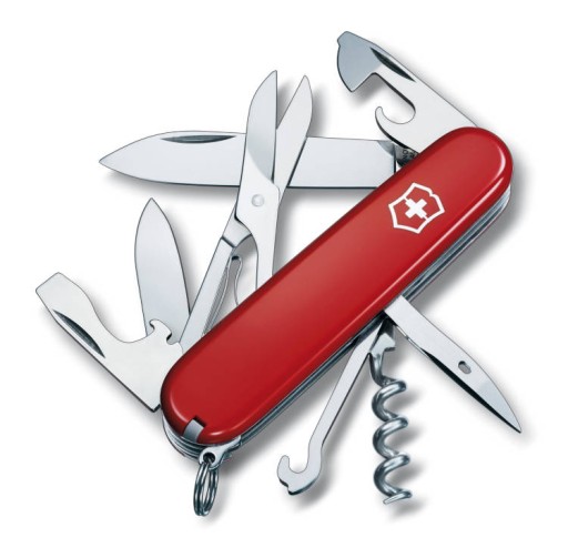 КАРМАННЫЙ НОЖ VICTORINOX CLIMBER 1.3703 CeDe 91MM, 14 функций