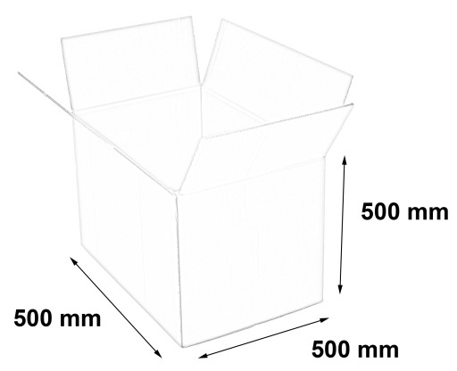 КАРТОННАЯ КОРОБКА 500x500x500 БОЛЬШАЯ КОРОБКА 5W 10 шт.