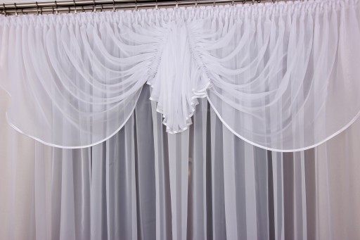 Гардина Klaudia 400x160 Voile Gładi/Cresz Trim