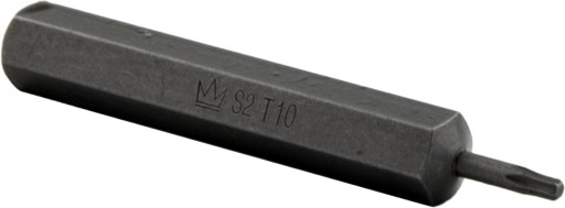 БИТА TORX T10 x 75MM S2, ШЕСТИГРАННАЯ 10MM.