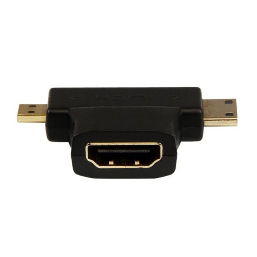 Адаптер 2в1 HDMI - MicroHDMI Адаптер MiniHDMI