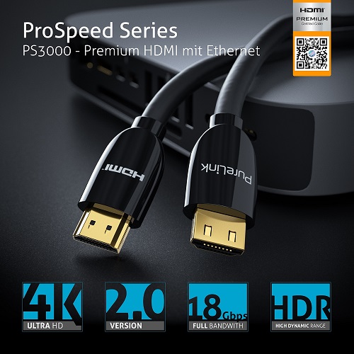 PureLink PS3000-020 Кабель HDMI.org 4K 18 Гбит/с 2,0 м