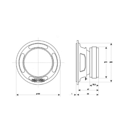 Динамик средних частот Tonsil GDM 10/60 Altus 75