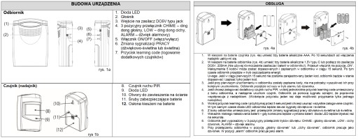 ДАТЧИК ДВИЖЕНИЯ x3 Беспроводные батареи IP44 - ORNO