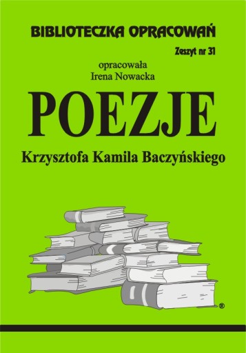 Poezje Baczyńskiego Biblioteczka Opracowań wierszy