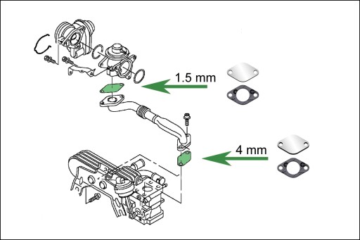 Заглушки EGR 1.9 2.0 TDi VW Jetta Touran Vento T5