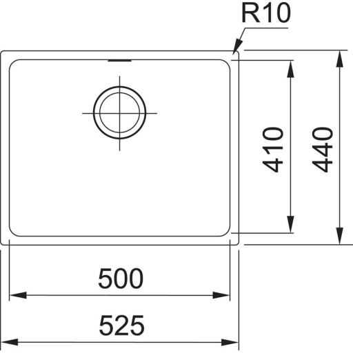 Franke SIRIUS SID 110-50 ТЕКТОНИТОВАЯ МОЙКА, БЕЛАЯ