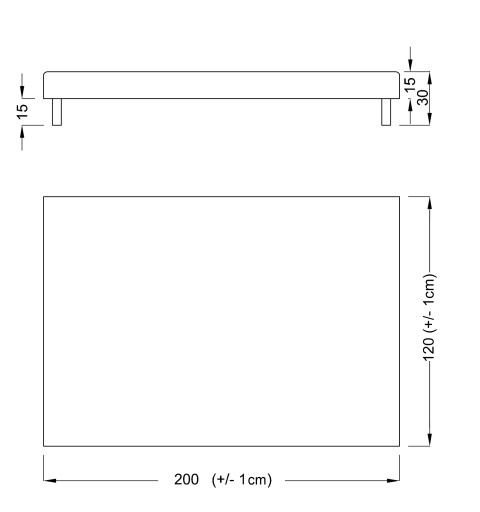 КРОВАТИ ОТЕЛЬНАЯ КРОВАТЬ LUXOR CHENILLE 120x20