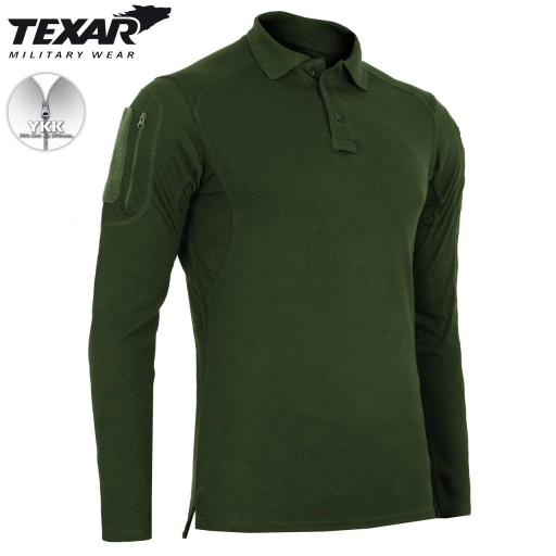 BLUZA WOJSKOWA KOSZULKA POLO Z DŁUGIM RĘKAWEM ELITE PRO TEXAR OLIWKOWA XXL