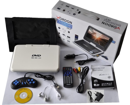 ПОРТАТИВНЫЙ DVD VORDON 10.2C USB SD ИГРЫ MP3 для АВТОМОБИЛЯ ДОМАШНЯЯ ШКОЛА NS-960