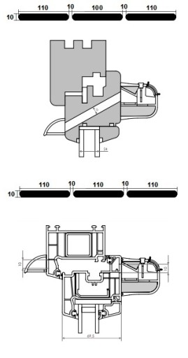 Акустический воздухоотводчик VENTEC VT 701 АНТРАЦИТ/БЕЛЫЙ