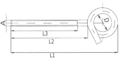 КРЕПЛЕНИЕ ГАМАКА КАЧЕСТВЕННЫЙ КРЮК M10x210