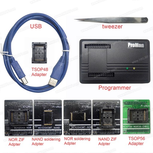 ProMan + TSOP56 NAND/NOR Программатор флэш-памяти