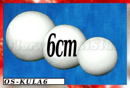 Шар из пенопласта от полистирола 6 см K6