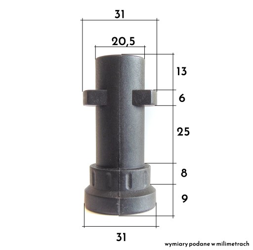 КОПЬЕ, УГЛОВОЕ СОПЛА, ШАССИ ДЛЯ ШАЙБЫ KARCHER K2-K7