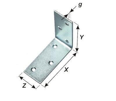 KĄTOWNIK ŁĄCZNIKOWY WĄSKI KW4 40x40x17 100 szt