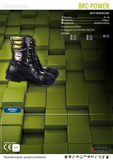 COFRA POWER BUTY ANTYPRZECIĘCIOWE dla PILARZA 41