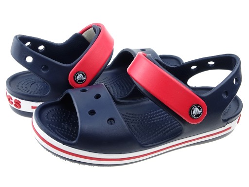 Crocs Crocband Sandal 12856 темно-синие босоножки, размеры 29-30