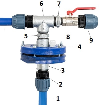 НАПОРНОЕ ЗАКРЫТИЕ ДЛЯ DEEP WELL 160 5/4