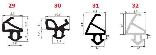 Уплотнитель оконный VEKA S-1126