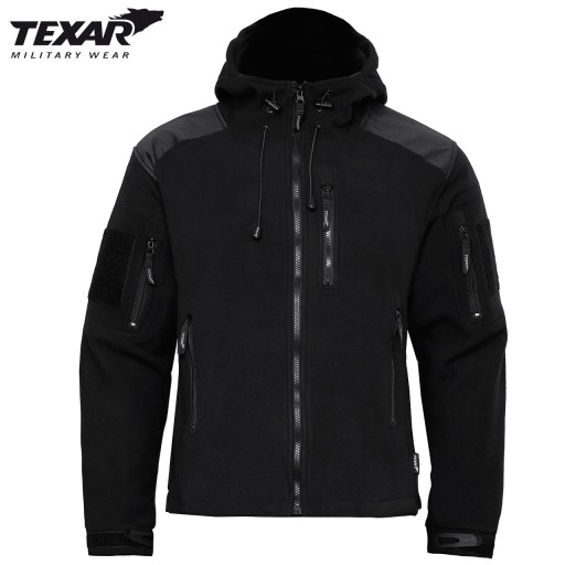 TEXAR HUSKY ТАКТИЧЕСКАЯ ФЛИСОВАЯ ТОЛСТАЯ 360г ЧЕРНАЯ ФЛИСОВАЯ КУРТКА 4XL