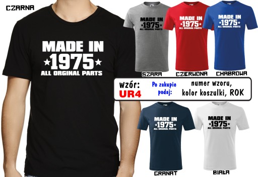 Koszulka prezent URODZINY 18 40 50 60 lat XXXL