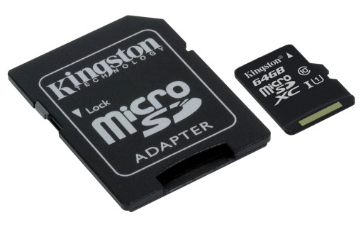 Карта памяти KINGSTON Micro 64 ГБ КЛАСС 10 UHS