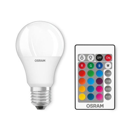 Светодиодная лампа 9,7 Вт 60 Вт E27 OSRAM RGB Пульт дистанционного управления 2 шт.