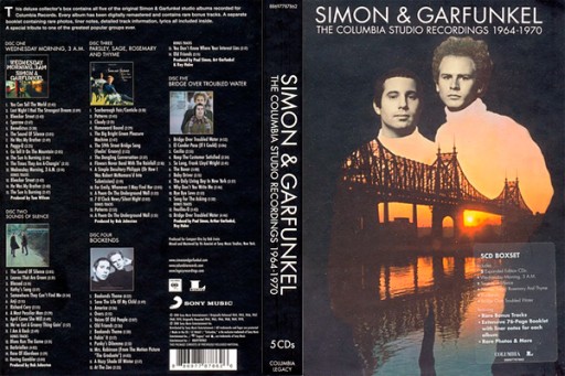 SIMON & GARFUNKEL STUDIO 1964-1970 БОКС-СЕТ, 5 компакт-дисков