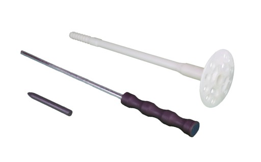 ŁĄCZNIK izolacji KOŁEK trzpień METALOWY LUX 16cm