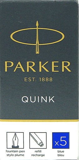 Синие картриджи для ручки PARKER