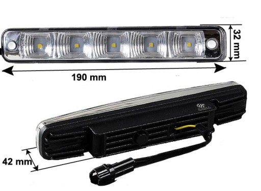 Lampy światła jazdy dzienne Mtech LDO507 Osram LED