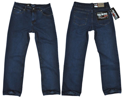 Spodnie męskie dżinsowe jeans Big More BM002 L34 pas 88 cm 34/34 K