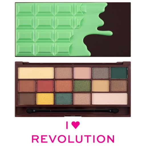 Палетка теней для век MakeUp Revolution Heart Chocolate Mint