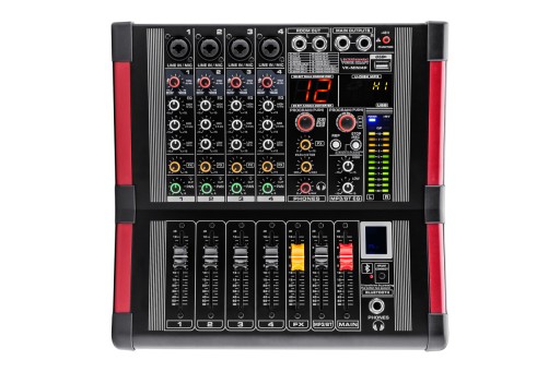 ZESTAW NAGŁOŚNIENIA 2400W POWERMIKSER BT MIKROFONY
