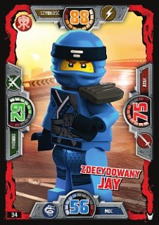 karta nr 34 Zdecydowany Jay Lego Ninjago 3