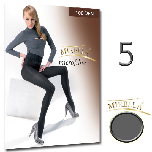 Мирелла Microfibra 100 Den 5/XXL Grigio колготки