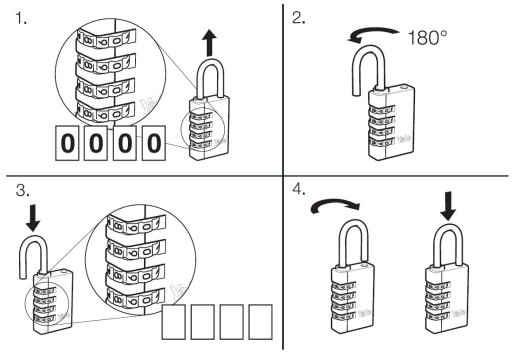 YALE, навесной замок с регулируемой комбинацией, диаметр шкафа для багажа и чемодана