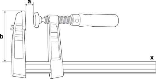 Струбцина Bessey TG 150/50 чугунная столярная винтовая