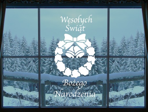 NAKLEJKI ŚWIĄTECZNE 100cm OKNO SZYBĘ OZDOBA 27