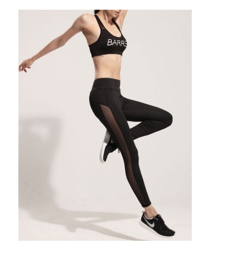 Legginsy Leginsy z siateczką PUSH UP siłownia XL