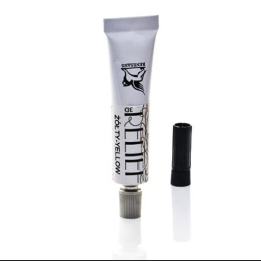 Konturówka relief,precyzyjna końcówka 20ml-ŻÓŁTY