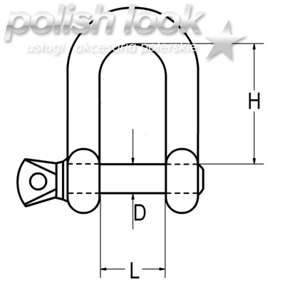 Szekla prosta zwykła ocynkowana 12mm - 1szt ATEST